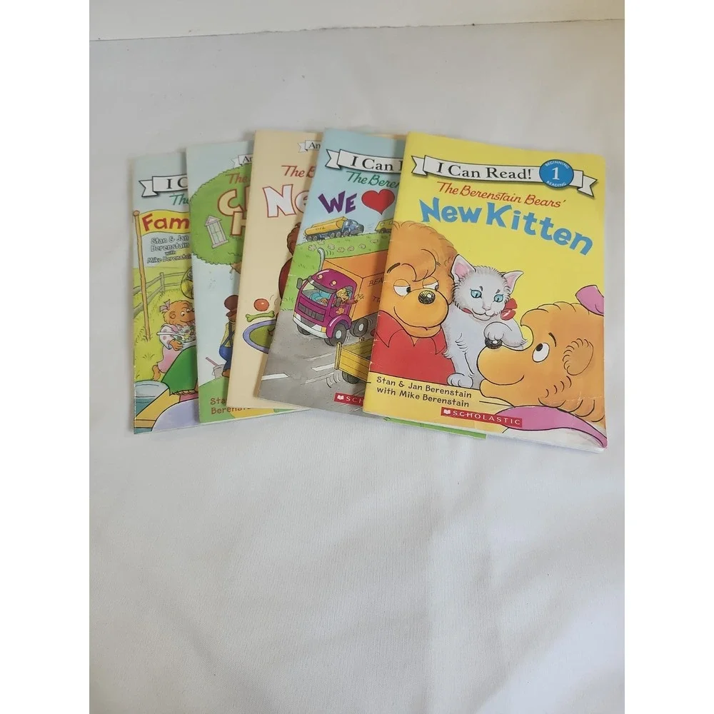 Scholastic Book Lot Of 5 The Berenstain Bears I Can Read Beginning 1‎ Reading
